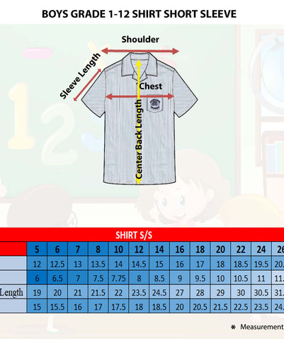 Boys Shirt(GR1-GR12)- Abu Dhabi