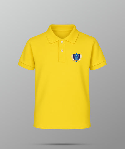 Unisex Yellow PE-Polo T-shirt (KG – GR5)-NAS