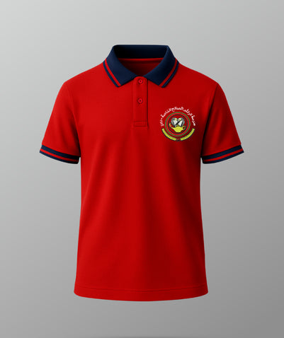 Girls Sports Red T-Shirt (KG-12)-RAS