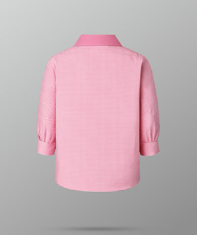 Girls Pink Stripe Blouse KG-RAS