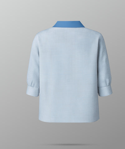 Boys Blue Stripe Shirt KG-RAS