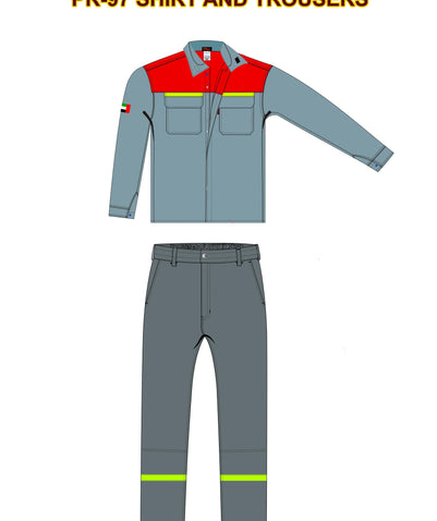 Molten Metal Splash set(Shirt & Trouser)